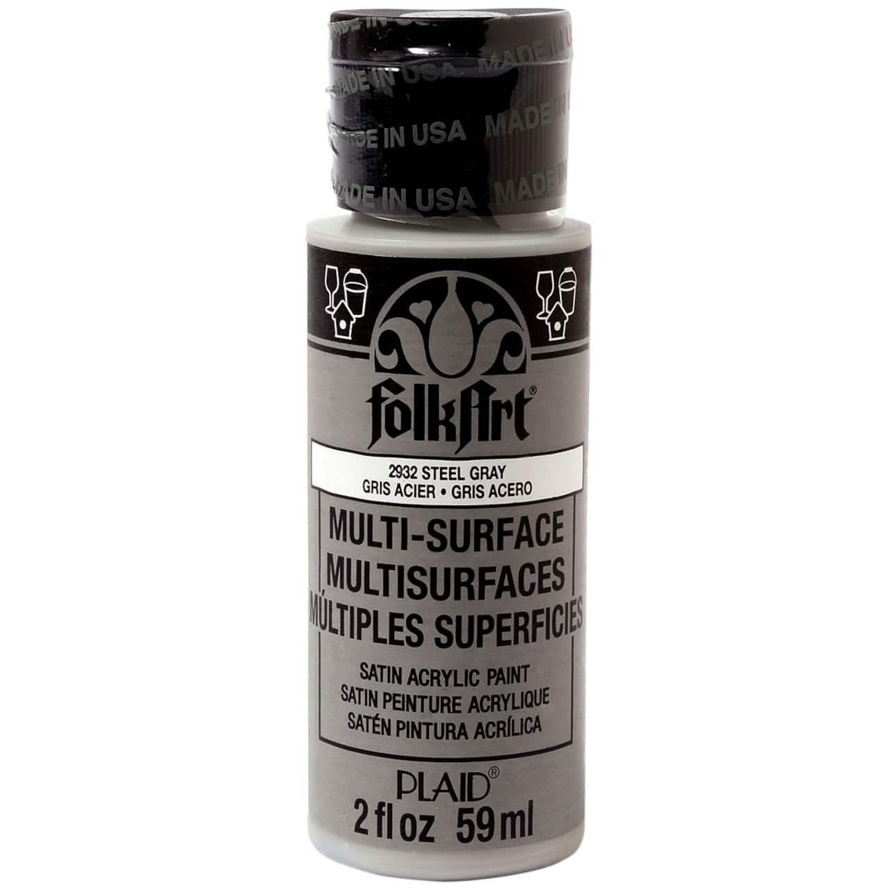 12 Pack: FolkArt® Multi-Surface Satin Acrylic Paint, 2oz.